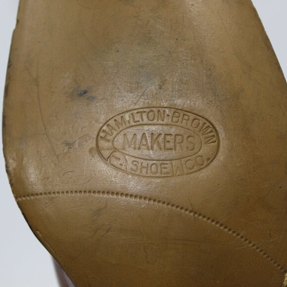 Antique Hamilton Brown Makers Shoe Co Victorian Ladies Brown Leather Boots - Picture 9 of 14
